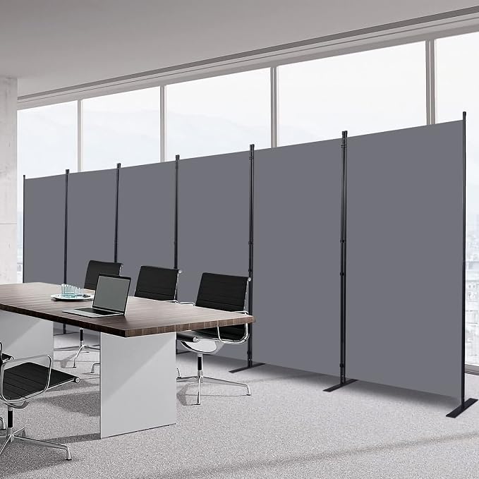 Room Divider 6FT Portable Room Dividers and Folding Privacy Screens, 6 Panel by HOMSCREENER