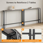 ELYKEN 5.9" Narrow Console Sofa Table - Image 7