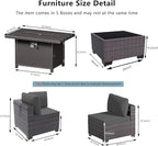 11 Pieces Patio Furniture Set - Image 2
