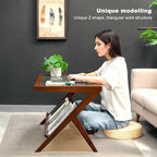 Boho-Inspired Rustic Brown Rattan Coffee Table – Mid Century Modern Style - Image 7