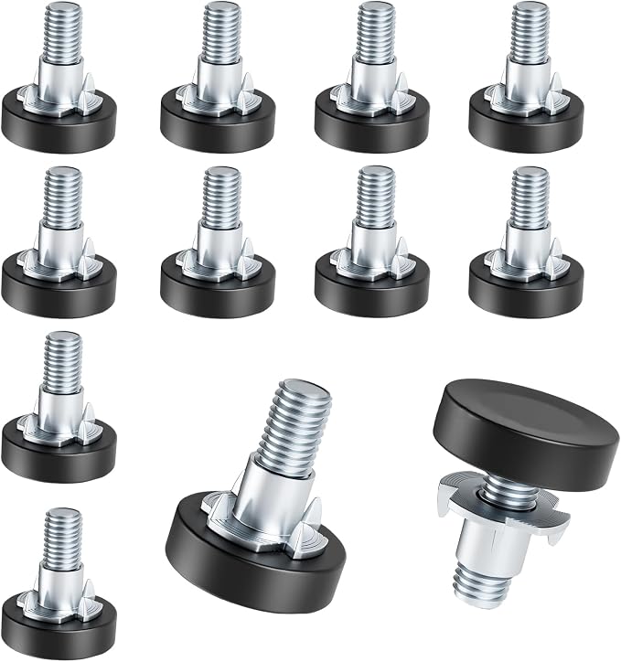 M6 Thread Leveling Feet, Adjustable Furniture Feet Threaded Screw in, Table by Celuisiva