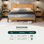 Bme Trapeze King Bed Frame – Modern Solid Wood Bed - Image 7