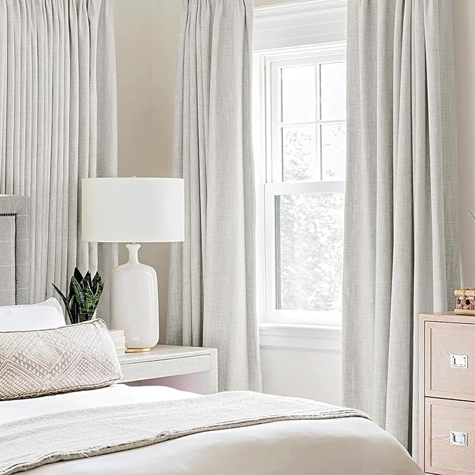 MIULEE 100% Blackout Linen Curtains - Image 2