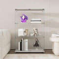 Display Cabinet with Glass Door and Lock, 3-Shelf Fast Installation Curio by glassdisplaycabinet