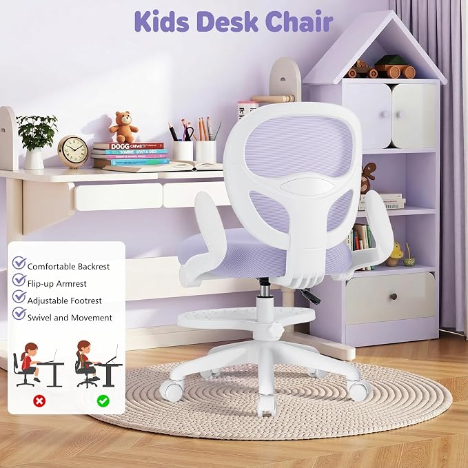 HOFFREE Kids Desk Chair Ergonomic Study Chair - Image 8