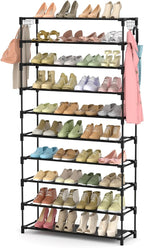 LANTEFUL 10 Tiers Shoe Rack 50 Pairs Large Capacity Tall Shoe Organizer Sturdy by LANTEFULforTidyingHouse