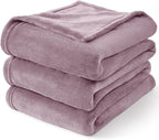 BEDELITE Fleece Blanket Soft Plush Twin Size Blanket Dusky Violet 60"x80" | - Image 9