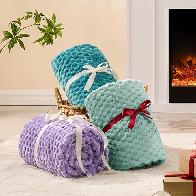BEDELITE Haze Blue Throw Blanket - Image 5