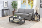 HomeStock Asian Aesthetics Coffee Table, Rustic Style, 2 Spacious Shelves - Image 4