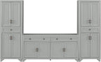 Crosley Furniture Tara 3-Piece Modern Farmhouse Sideboard Buffet Cabinet and - Image 4