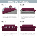 LURKA Stretch Oversized Sofa Slipcovers 1 Piece Couch Covers - Image 6