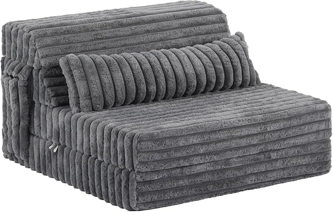 Tiita Folding Sofa Bed Twin Size, Convertible Sleeper Chair Mattress by TiitaHome