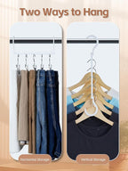 HOUSE DAY White Magic Plastic Hangers Space Saving Organizers and Storage - Image 4