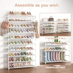 LANTEFUL 10 Tiers Shoe Rack 50 Pairs Large Capacity Tall Shoe Organizer Sturdy - Image 5
