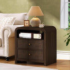 Oak&Sparrow Rattan Nightstand, 23.6'' Rattan End Table by OakSparrow