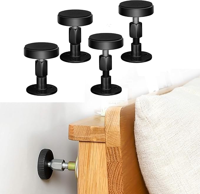 Krisler Adjustable Threaded Bed Frame Anti-Shake Tool, Headboard Stoppers by Kirsler