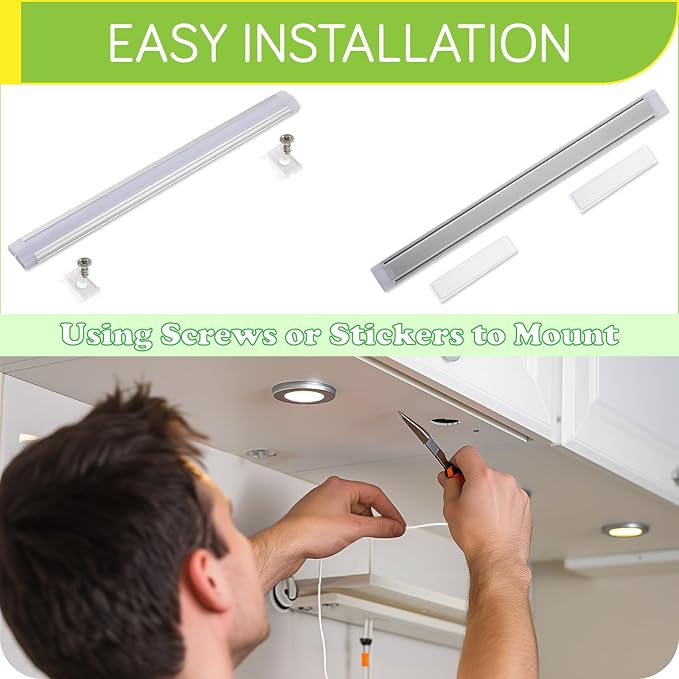 LED Light Bar, Curio Display, Hutch Bookcase Shelf Lighting, Rotary Dimmer - Image 3