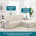 Turquoize 100% Waterproof Sofa Covers Chaise Lounge L Shape Sofa Protector Slip - Image 5