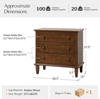 HULALA HOME 3 Drawer End Table - Image 2
