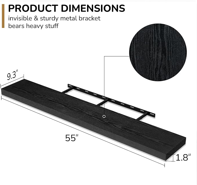 Fun Memories 55 Inch Floating Shelves - Image 3