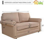 Easy-Going Stretch Oversized Loveseat Couch Covers Washable Bluestone | 1-Piece - Image 5