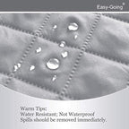 Easy-Going Reversible Couch Cover, Large Futon Sofa, Light Gray/Ivory | Machine - Image 4