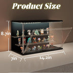 Clear Display Case for Collectibles, 3-Tier Adjustable Figure Display Case - Image 2