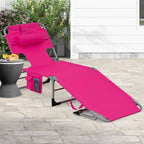 Goplus Tanning Chair, Folding Adjustable Patio Lounge Chair - Image 9