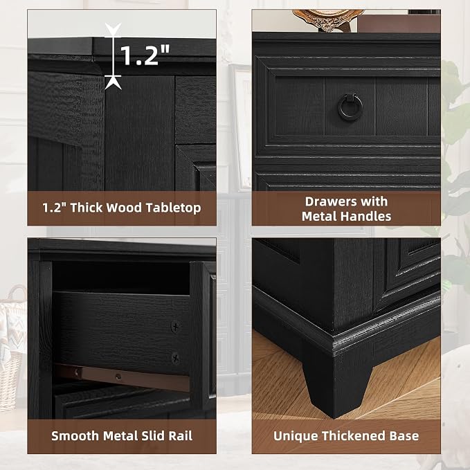 Joaxswe Farmhouse 4 Drawer Dresser - Image 8