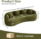 Oversized Sectional Sofa for Living Room, Modern Luxury Plush Chenille 4-Seater - Image 2