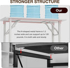 TEMI Long Computer Desk Folding Table - Image 7