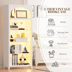 Dystler 5-Tier Arched Bookshelf - Image 6