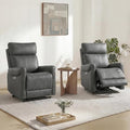 KISLOT Leather Recliner Chair Set of 2, Wall Hugger RV Recliners by Kislot