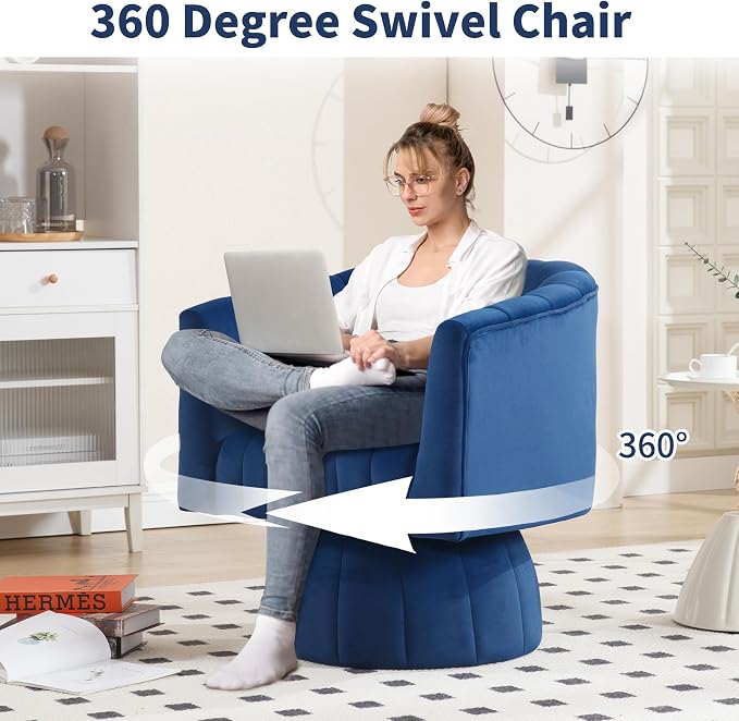 Swivel Accent Barrel Chair - Image 3