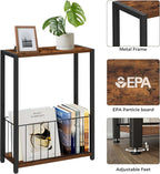Homleke Narrow Side Tables Set of 2 - Image 5