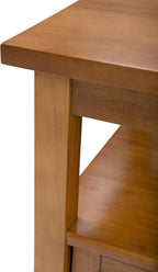 SIMPLIHOME Warm Shaker Solid Wood 20 inch Wide Rectangle Transitional End Side - Image 9