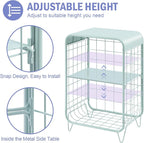 APEXCHASER Cute Nightstand, Metal Side Table, 3 Tier End Table - Image 4