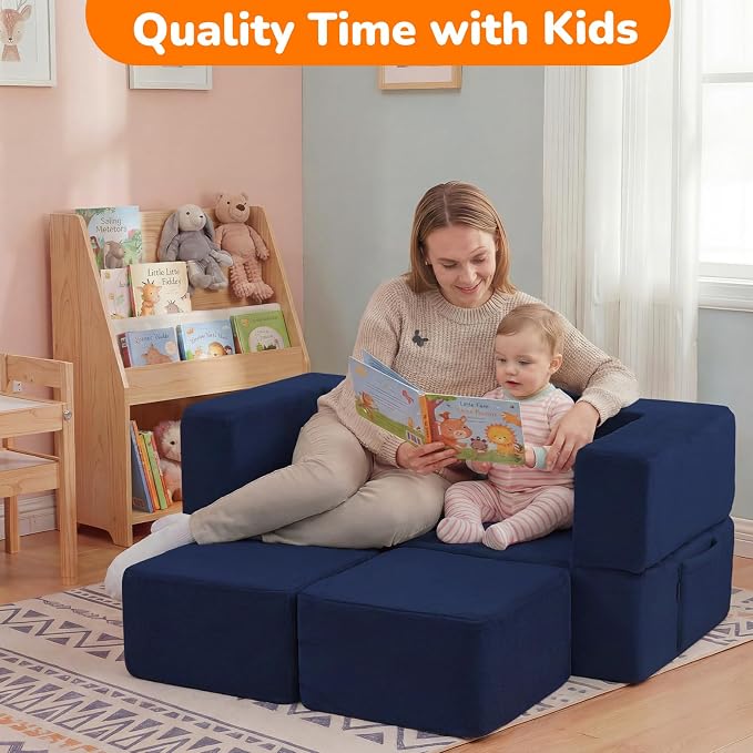 MeMoreCool Convertible Modular Kids Couch – Foam Toddler Sofa - Image 6