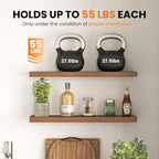 Fun Memories Floating Shelves for Wall, 66 Inch Long Set of 2 Rustic Wood Wall - Image 5