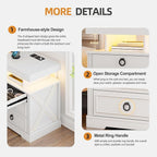 WOOVIVS Side Table with Gun Drawer - Image 7