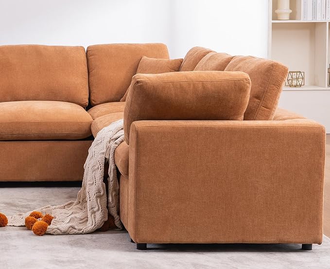 Oversized Modular Sectional Sofa Couch, Large 7 Seater Corner Sofa Modern U - Image 7
