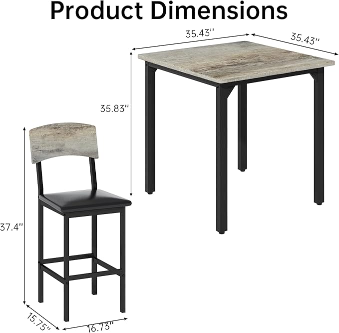AWQM 5-Piece Dining Table Set, Dining Table Set - Image 7