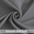 Yakamok Grey Room Darkening Window Curtains 42x36 Inch - Image 4