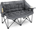 Double Camping Chair Padded 2 Person Camping Chair Camping Loveseat by Huskfirm