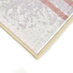 RoomTalks Cute Pink Nuresry Rug Washable, Boho Modern Contemporary Aesthetic - Image 5