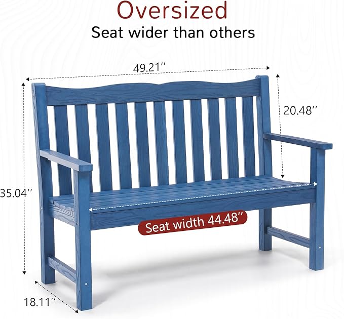 Stoog Outdoor Chairs & Bench Set, All-Weather Patio Furniture Set, Include 2 - Image 3