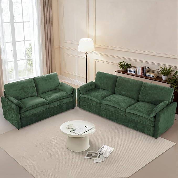 2 Pieces Chenille Sofa Set - Image 5