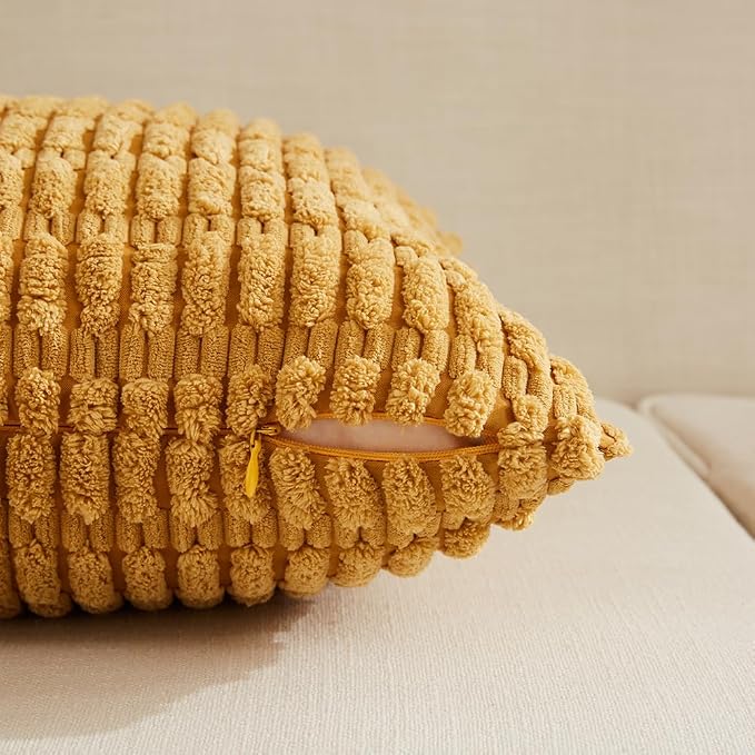 Fancy Homi 4 Packs Decorative Throw Pillow Covers - Image 3