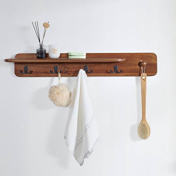 Alaterre Furniture Calais 36 Inch Wall Mount Coat Rack - Image 5