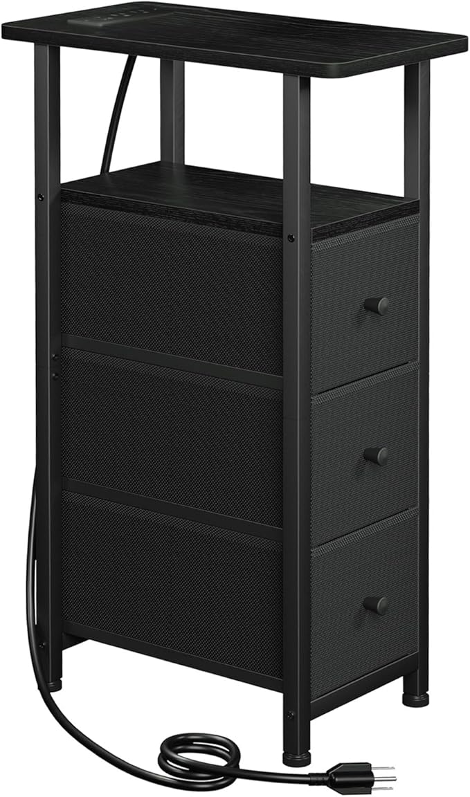 LOAKEKEL Narrow End Table Living Room by LOAKEKEL